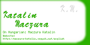 katalin maczura business card